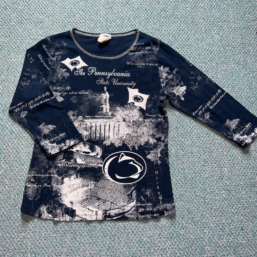 Vintage Penn State AOP top